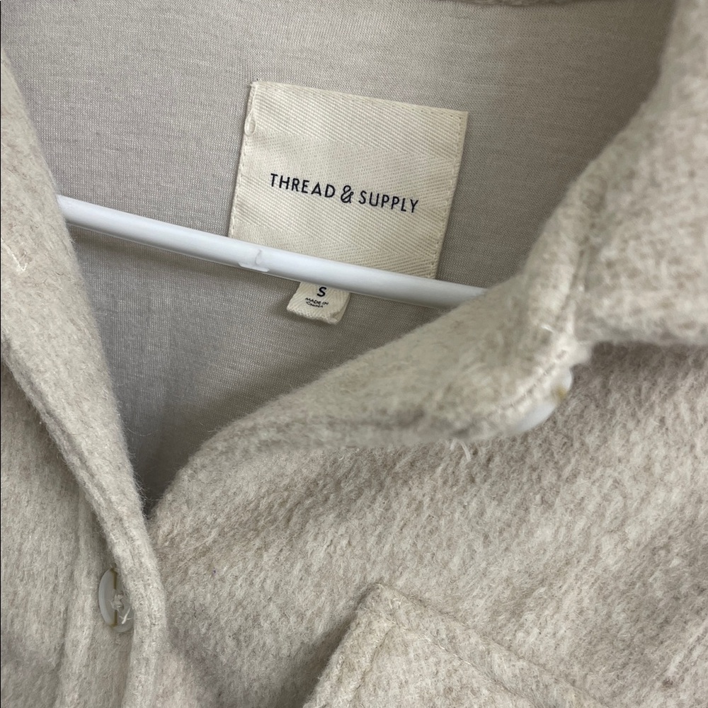 Thread & Supply Beige Utility Jacket - image 2